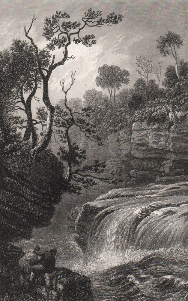 Cascade at Aberdulais, Vale of Neath, Glamorganshire, by Henry Gastineau 1835